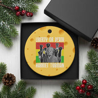 Harriet Tubman Ceramic Ornament Liberty Or Death Women Empowerment Quote - Wonder Print Shop