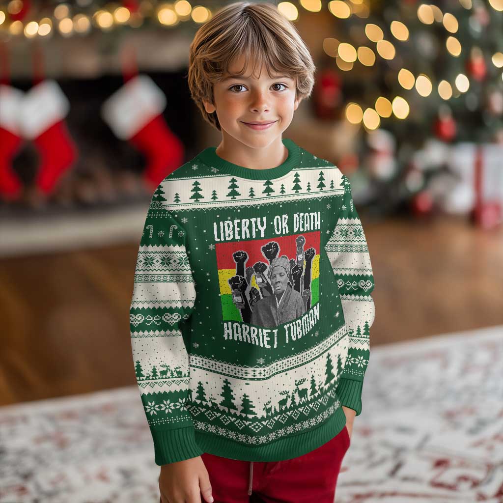 Harriet Tubman Ugly Christmas Sweater Liberty Or Death Women Empowerment Quote - Wonder Print Shop