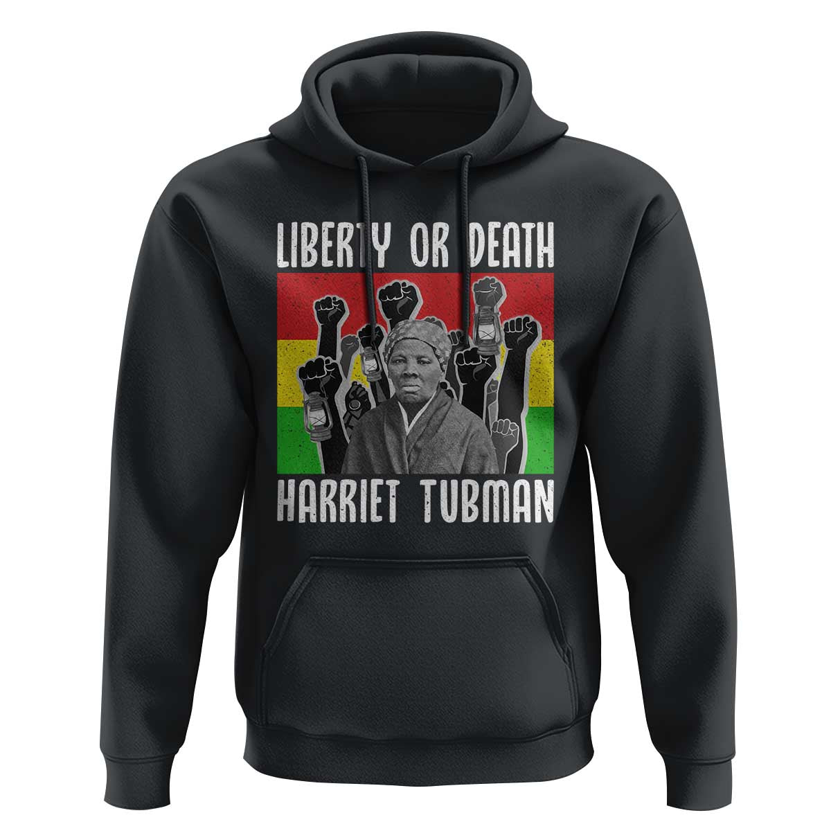 Harriet Tubman Hoodie Liberty Or Death Women Empowerment Quote - Wonder Print Shop