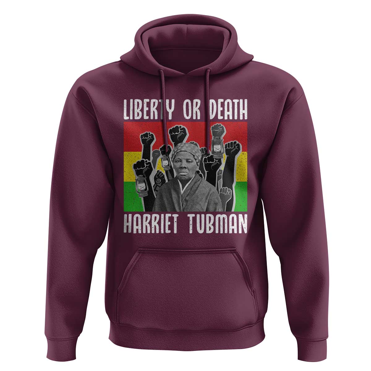 Harriet Tubman Hoodie Liberty Or Death Women Empowerment Quote - Wonder Print Shop