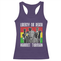 Harriet Tubman Racerback Tank Top Liberty Or Death Women Empowerment Quote - Wonder Print Shop