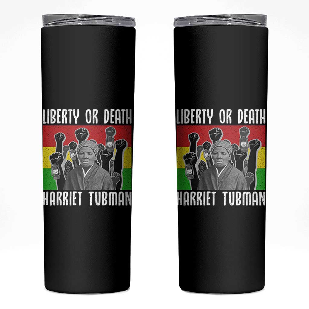 Harriet Tubman Skinny Tumbler Liberty Or Death Women Empowerment Quote - Wonder Print Shop