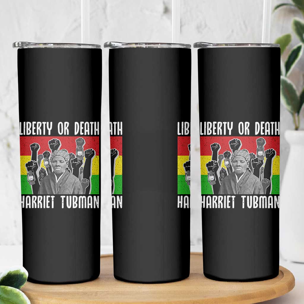 Harriet Tubman Skinny Tumbler Liberty Or Death Women Empowerment Quote - Wonder Print Shop