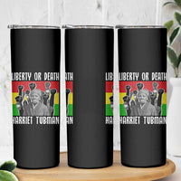 Harriet Tubman Skinny Tumbler Liberty Or Death Women Empowerment Quote - Wonder Print Shop