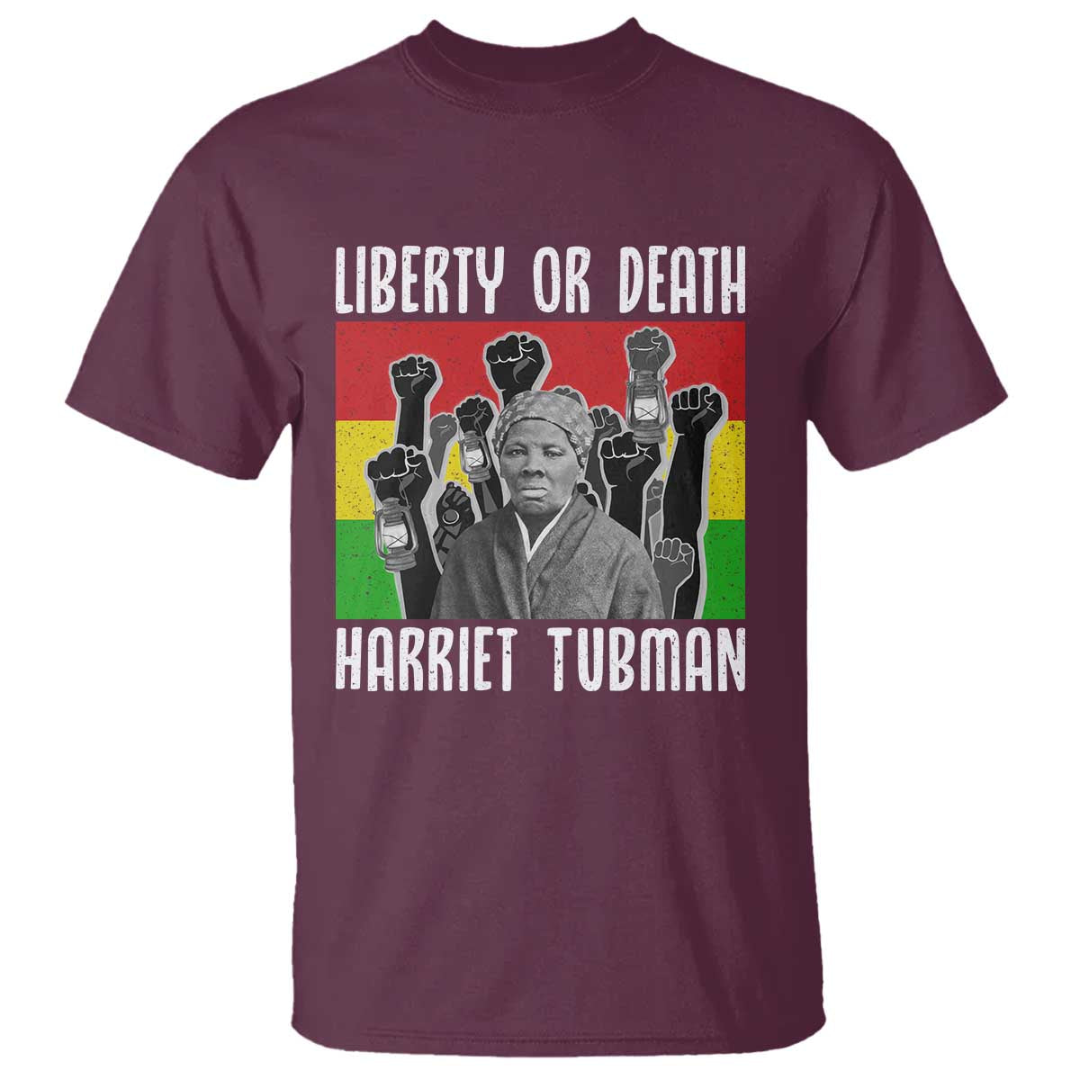 Harriet Tubman T Shirt Liberty Or Death Women Empowerment Quote - Wonder Print Shop