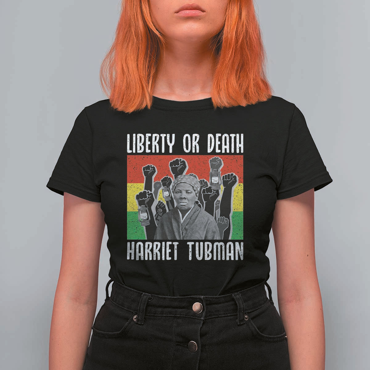 Harriet Tubman T Shirt For Women Liberty Or Death Women Empowerment Quote - Wonder Print Shop