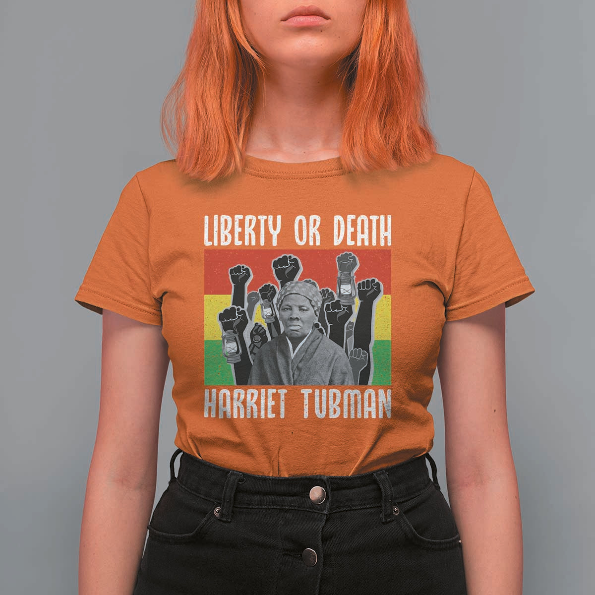 Harriet Tubman T Shirt For Women Liberty Or Death Women Empowerment Quote - Wonder Print Shop
