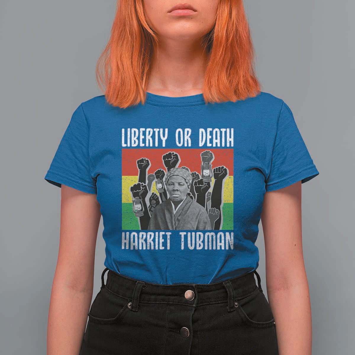 Harriet Tubman T Shirt For Women Liberty Or Death Women Empowerment Quote - Wonder Print Shop