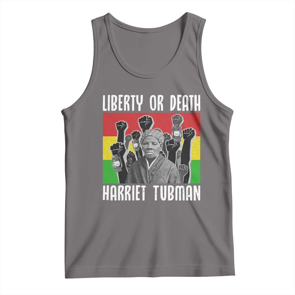 Harriet Tubman Tank Top Liberty Or Death Women Empowerment Quote - Wonder Print Shop