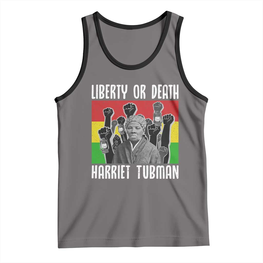 Harriet Tubman Tank Top Liberty Or Death Women Empowerment Quote - Wonder Print Shop