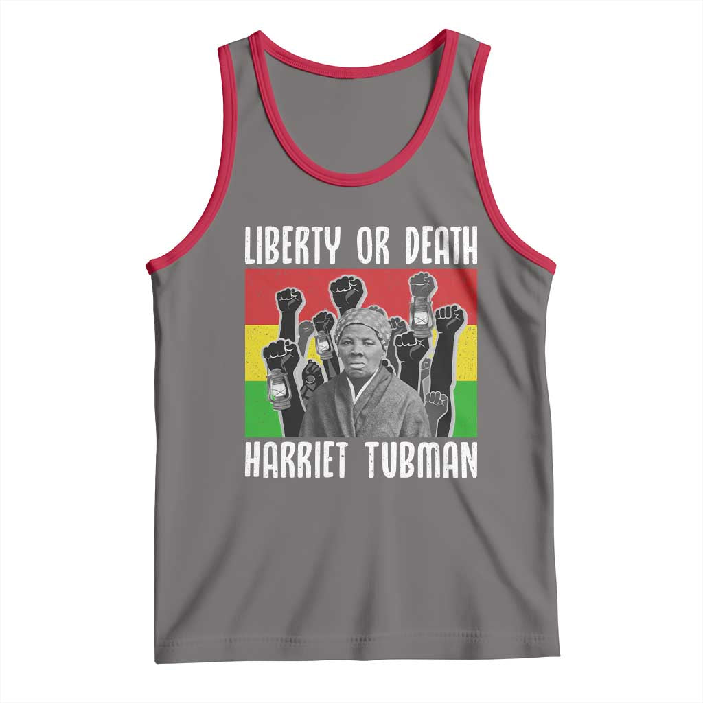Harriet Tubman Tank Top Liberty Or Death Women Empowerment Quote - Wonder Print Shop