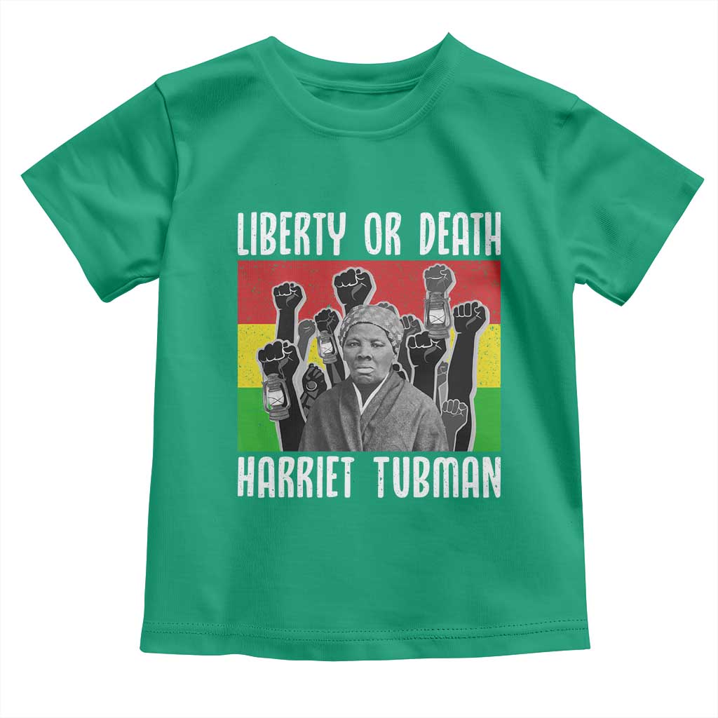 Harriet Tubman Toddler T Shirt Liberty Or Death Women Empowerment Quote - Wonder Print Shop