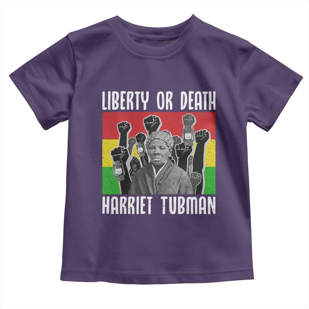 Harriet Tubman Toddler T Shirt Liberty Or Death Women Empowerment Quote - Wonder Print Shop