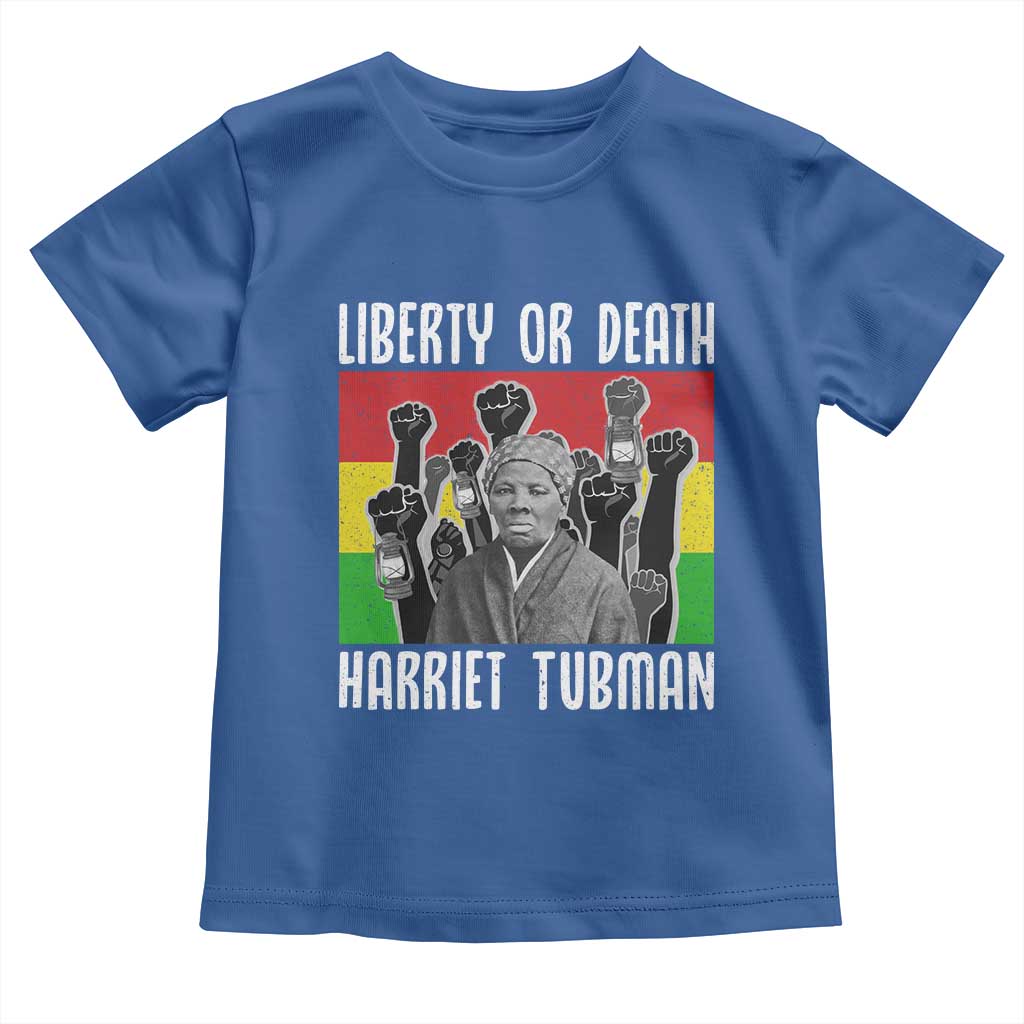 Harriet Tubman Toddler T Shirt Liberty Or Death Women Empowerment Quote - Wonder Print Shop