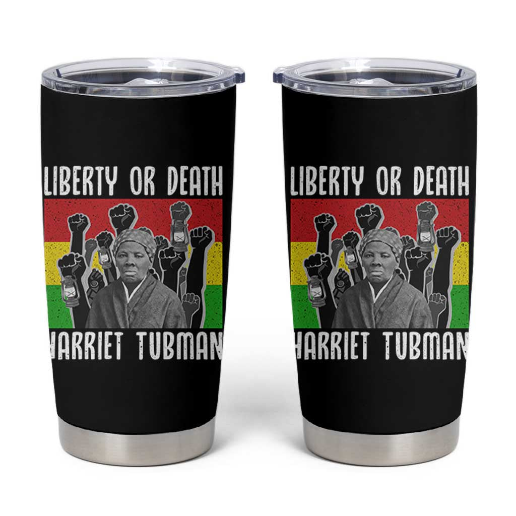 Harriet Tubman Tumbler Cup Liberty Or Death Women Empowerment Quote - Wonder Print Shop