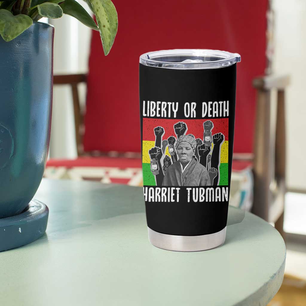 Harriet Tubman Tumbler Cup Liberty Or Death Women Empowerment Quote - Wonder Print Shop