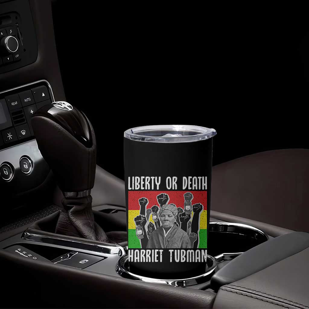 Harriet Tubman Tumbler Cup Liberty Or Death Women Empowerment Quote - Wonder Print Shop