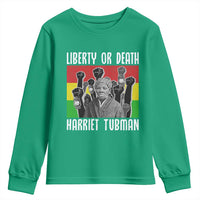 Harriet Tubman Youth Sweatshirt Liberty Or Death Women Empowerment Quote - Wonder Print Shop