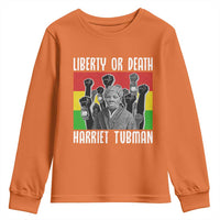 Harriet Tubman Youth Sweatshirt Liberty Or Death Women Empowerment Quote - Wonder Print Shop