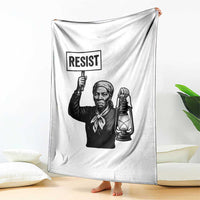 Harriet Tubman Says Resist Throw Blanket Women Empowerment Quote - Wonder Print Shop