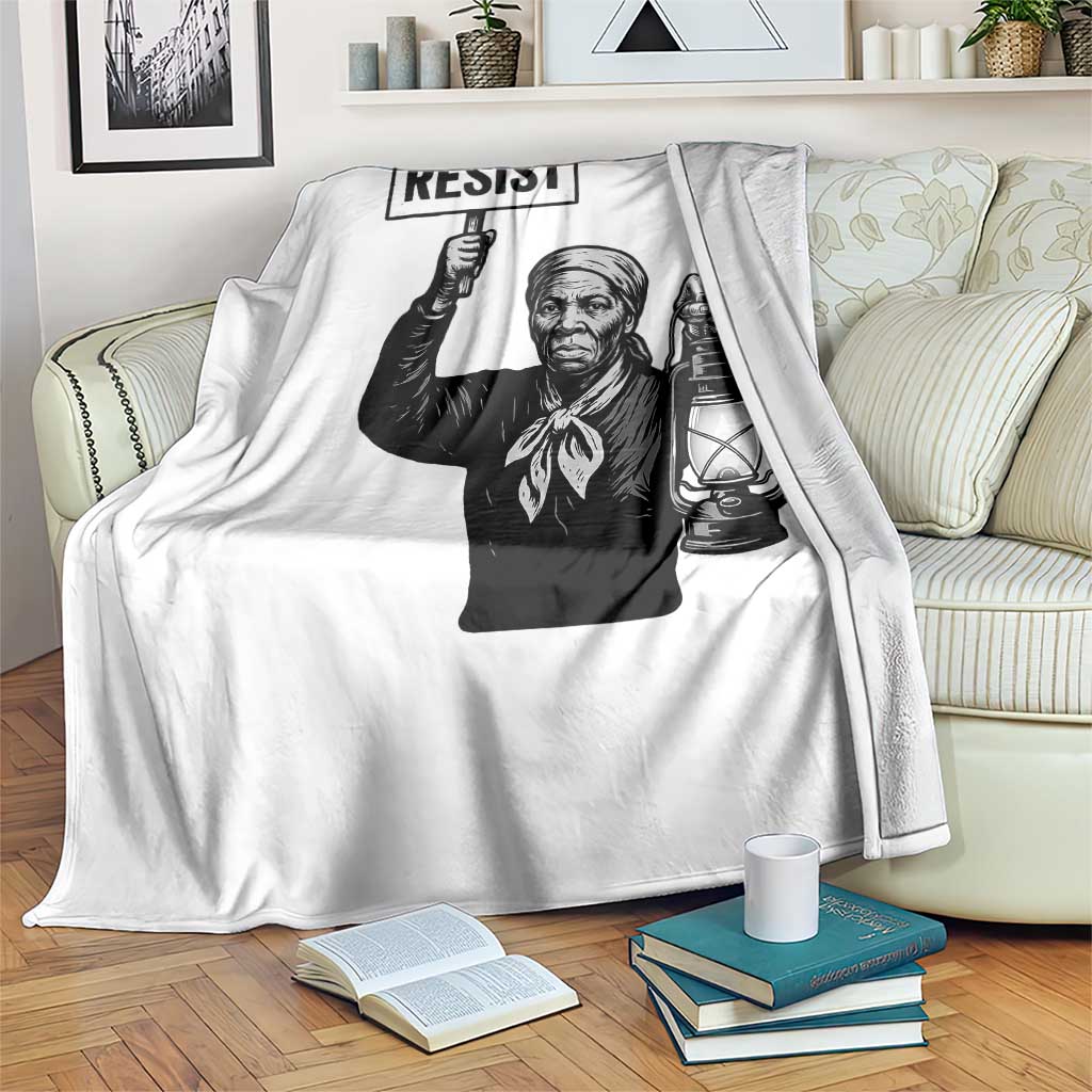 Harriet Tubman Says Resist Throw Blanket Women Empowerment Quote - Wonder Print Shop