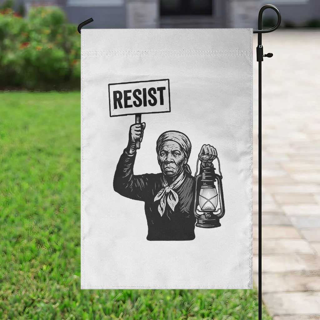 Harriet Tubman Says Resist Garden Flag Women Empowerment Quote - Wonder Print Shop
