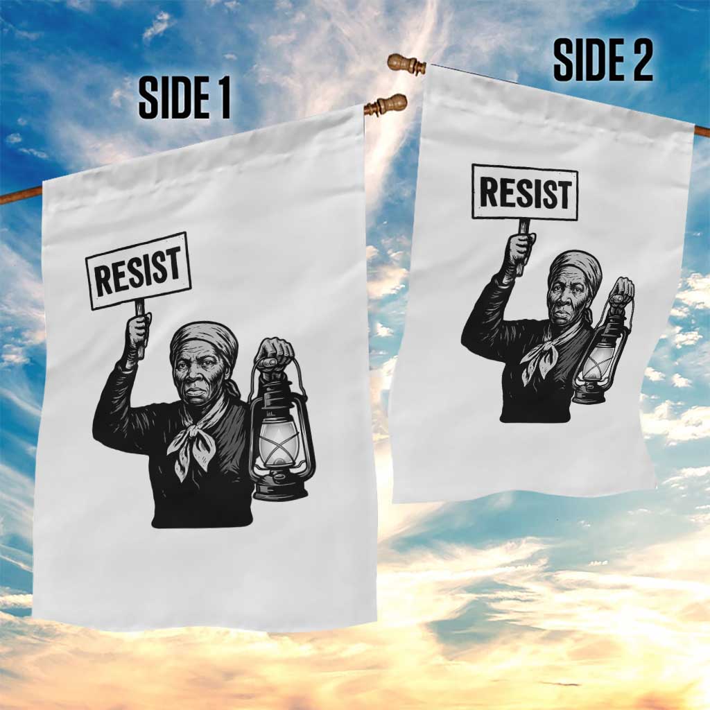 Harriet Tubman Says Resist Garden Flag Women Empowerment Quote - Wonder Print Shop