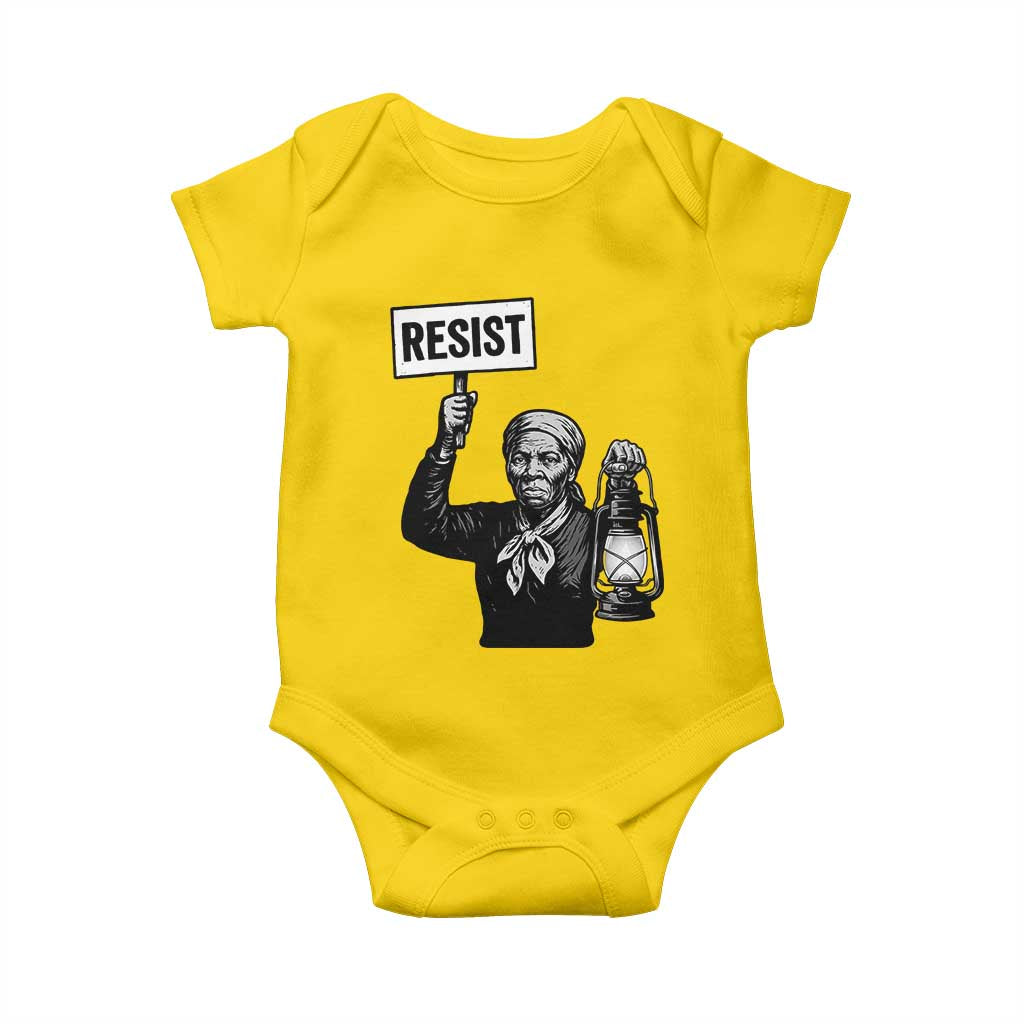Harriet Tubman Says Resist Baby Onesie Women Empowerment Quote - Wonder Print Shop