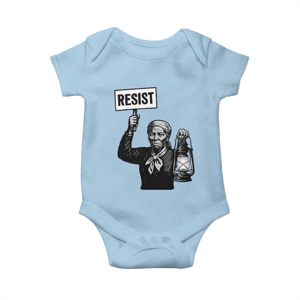 Harriet Tubman Says Resist Baby Onesie Women Empowerment Quote - Wonder Print Shop