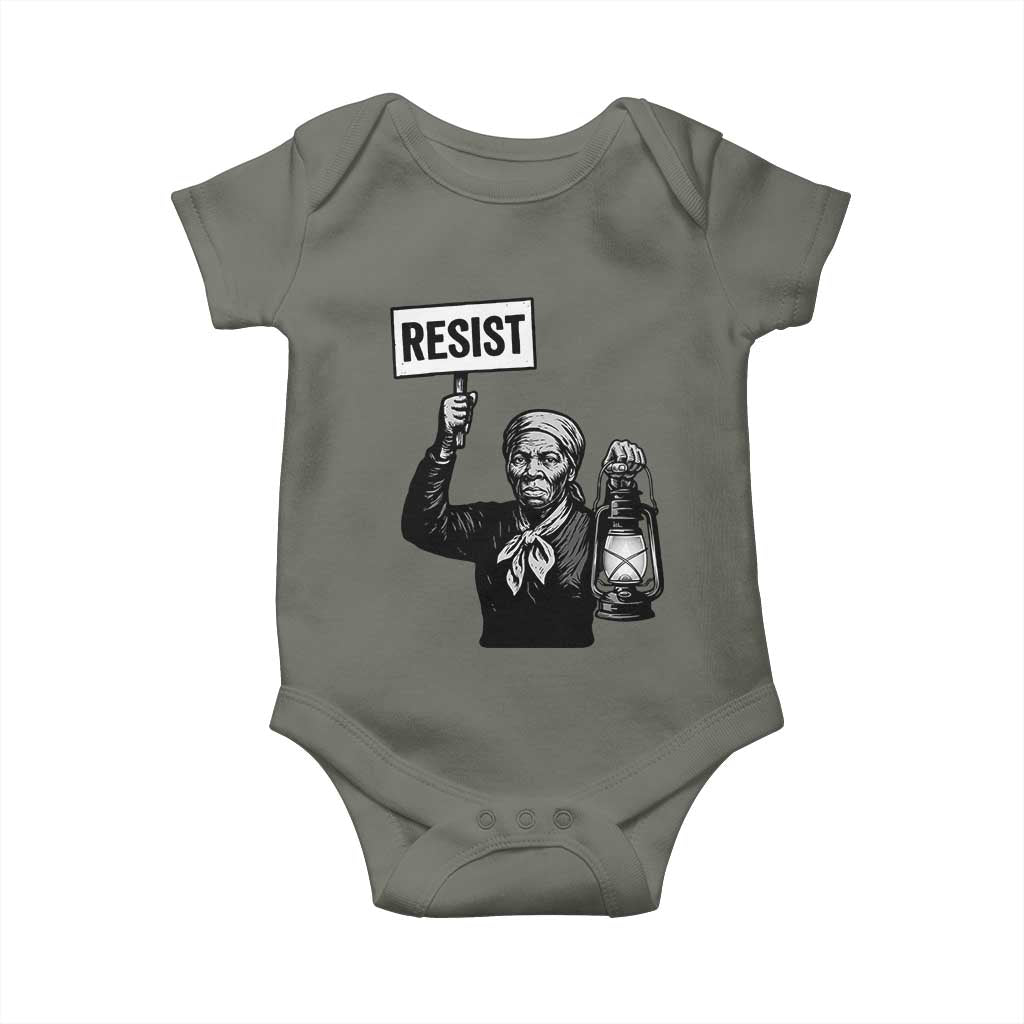 Harriet Tubman Says Resist Baby Onesie Women Empowerment Quote - Wonder Print Shop
