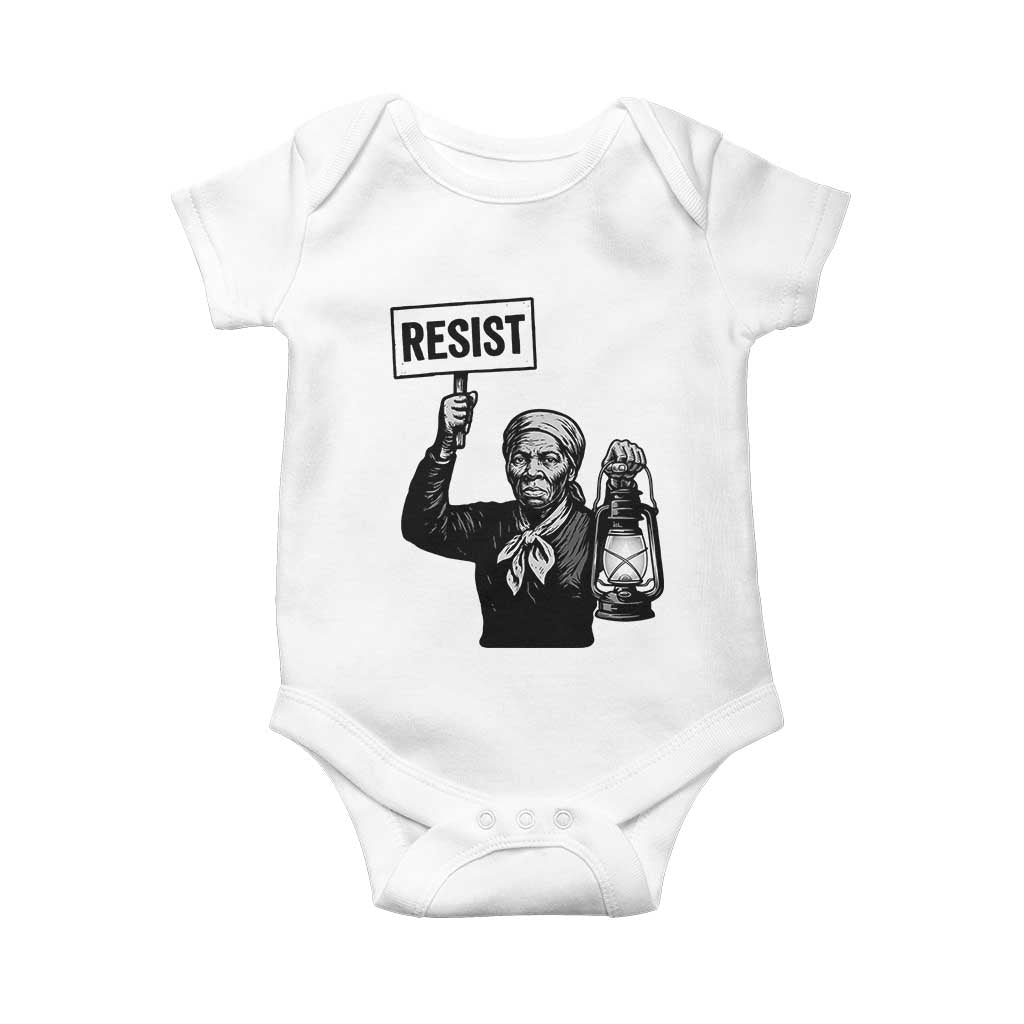 Harriet Tubman Says Resist Baby Onesie Women Empowerment Quote - Wonder Print Shop