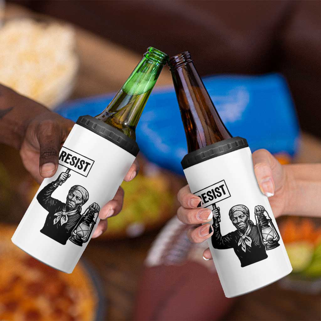 Harriet Tubman Says Resist 4 in 1 Can Cooler Tumbler Women Empowerment Quote - Wonder Print Shop