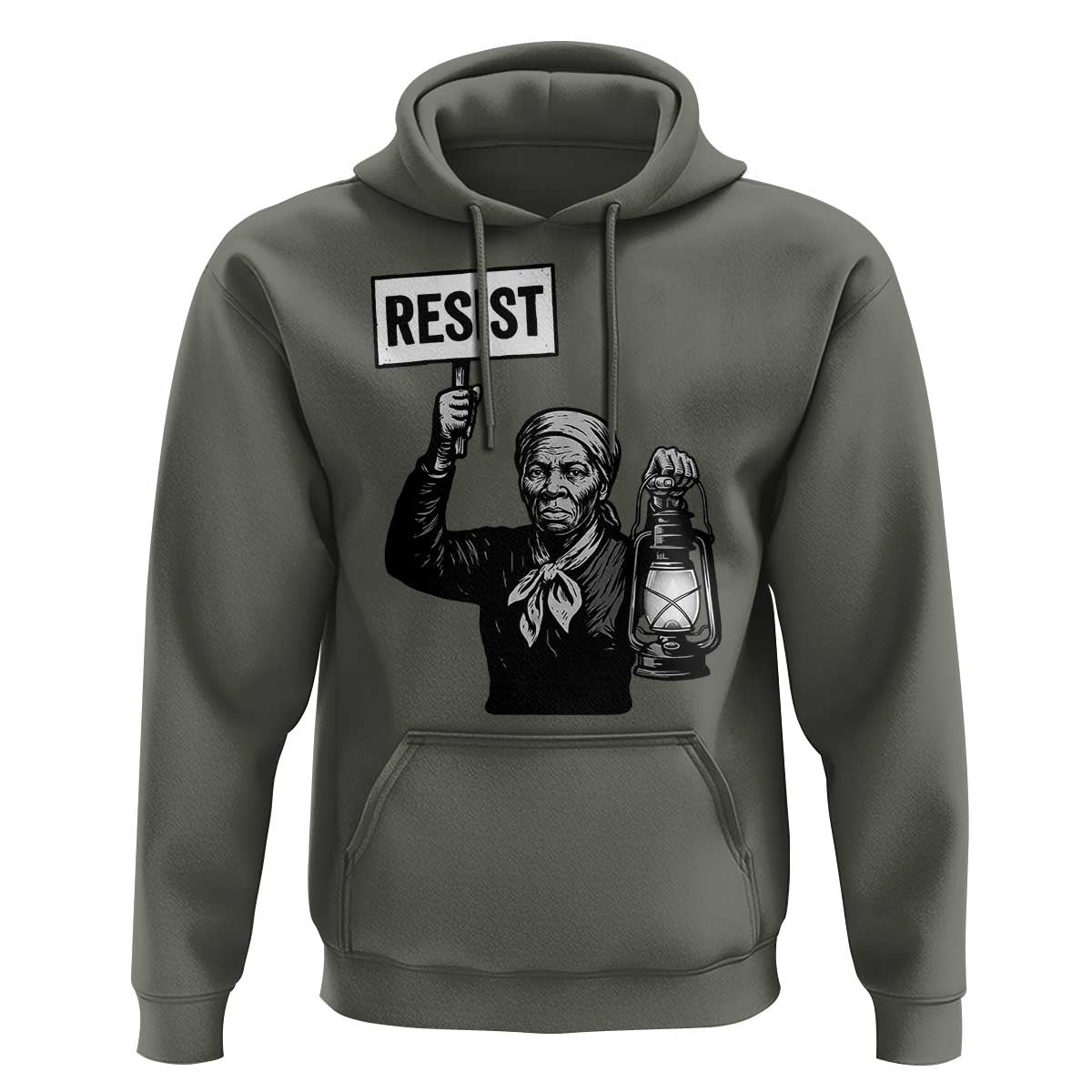 Harriet Tubman Says Resist Hoodie Women Empowerment Quote - Wonder Print Shop