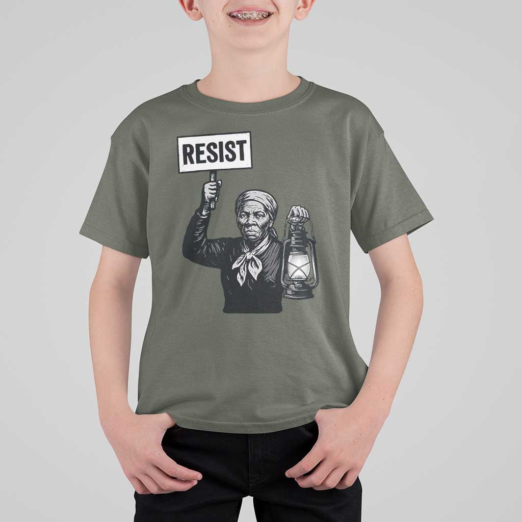 Harriet Tubman Says Resist T Shirt For Kid Women Empowerment Quote - Wonder Print Shop