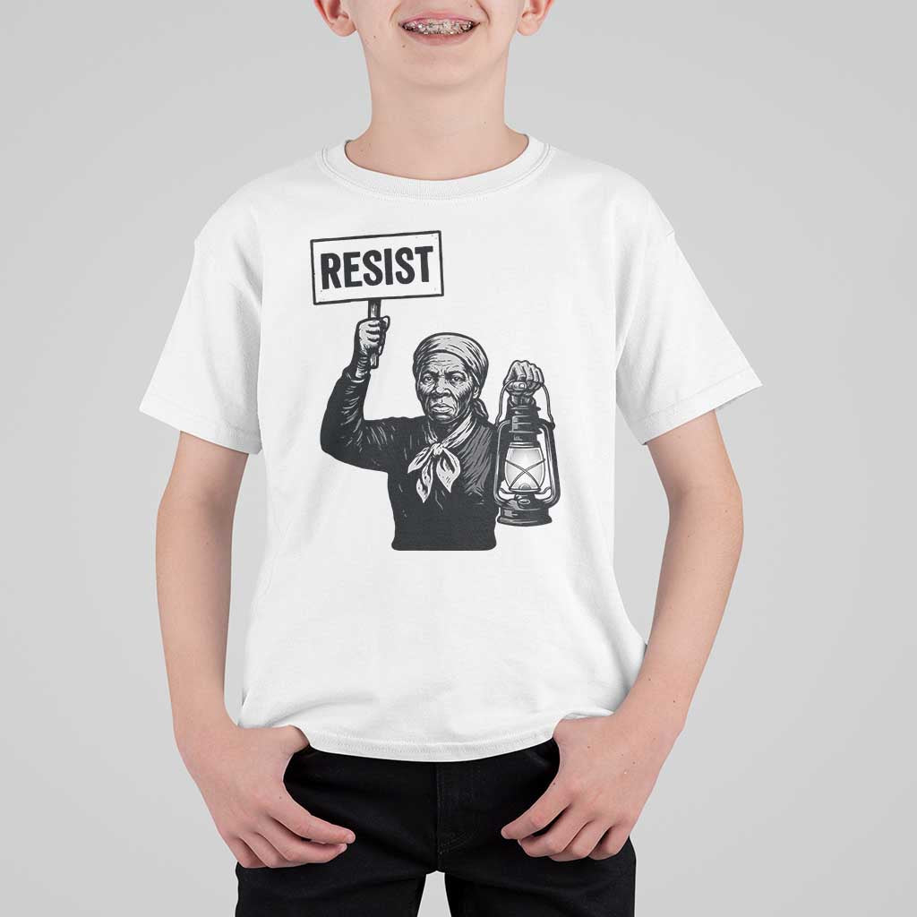 Harriet Tubman Says Resist T Shirt For Kid Women Empowerment Quote - Wonder Print Shop