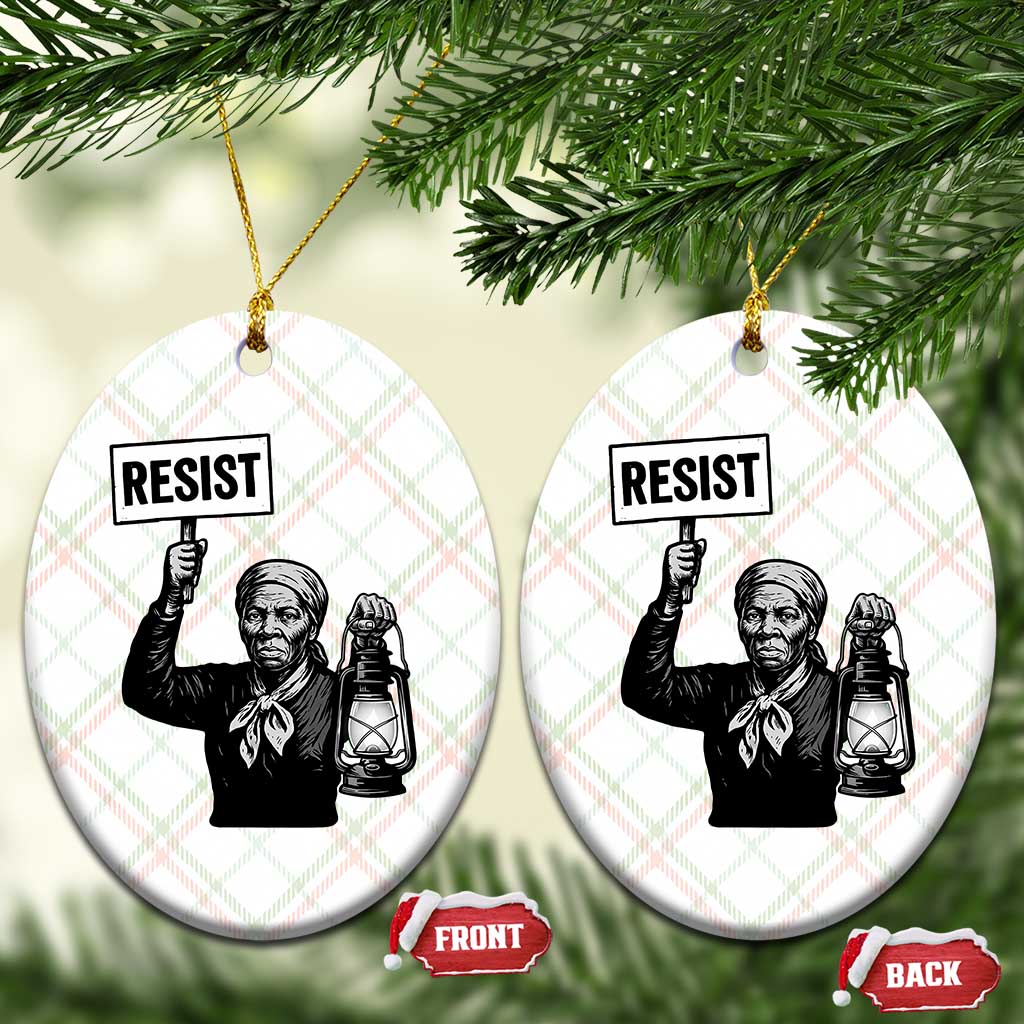 Harriet Tubman Says Resist Ceramic Ornament Women Empowerment Quote - Wonder Print Shop