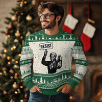 Harriet Tubman Says Resist Ugly Christmas Sweater Women Empowerment Quote - Wonder Print Shop