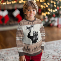 Harriet Tubman Says Resist Ugly Christmas Sweater Women Empowerment Quote - Wonder Print Shop