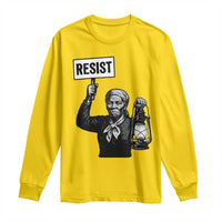 Harriet Tubman Says Resist Long Sleeve Shirt Women Empowerment Quote - Wonder Print Shop