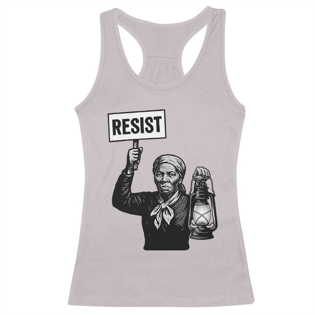 Harriet Tubman Says Resist Racerback Tank Top Women Empowerment Quote - Wonder Print Shop