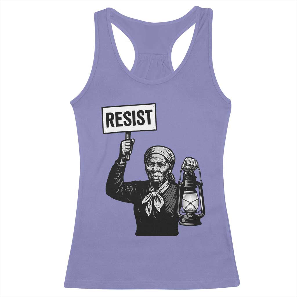 Harriet Tubman Says Resist Racerback Tank Top Women Empowerment Quote - Wonder Print Shop