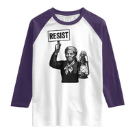Harriet Tubman Says Resist Raglan Shirt Women Empowerment Quote - Wonder Print Shop