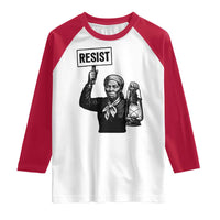 Harriet Tubman Says Resist Raglan Shirt Women Empowerment Quote - Wonder Print Shop