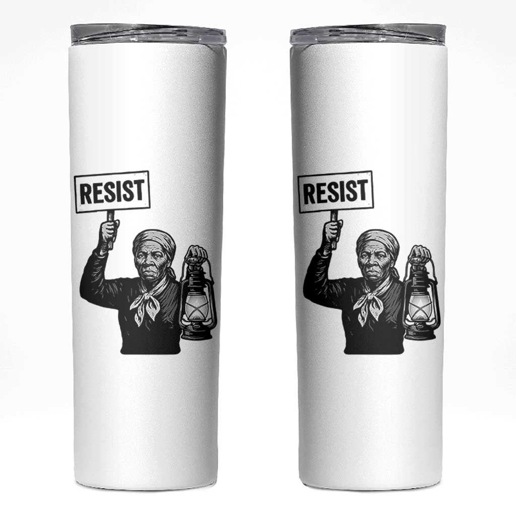 Harriet Tubman Says Resist Skinny Tumbler Women Empowerment Quote - Wonder Print Shop