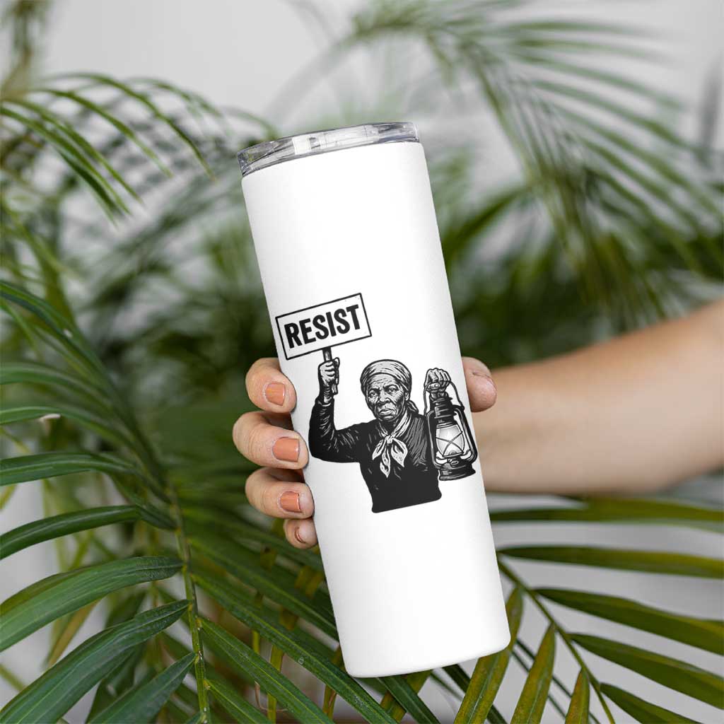 Harriet Tubman Says Resist Skinny Tumbler Women Empowerment Quote - Wonder Print Shop
