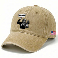 Harriet Tubman Says Resist Washed Cotton Baseball Cap Women Empowerment Quote