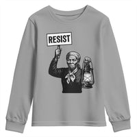Harriet Tubman Says Resist Youth Sweatshirt Women Empowerment Quote - Wonder Print Shop