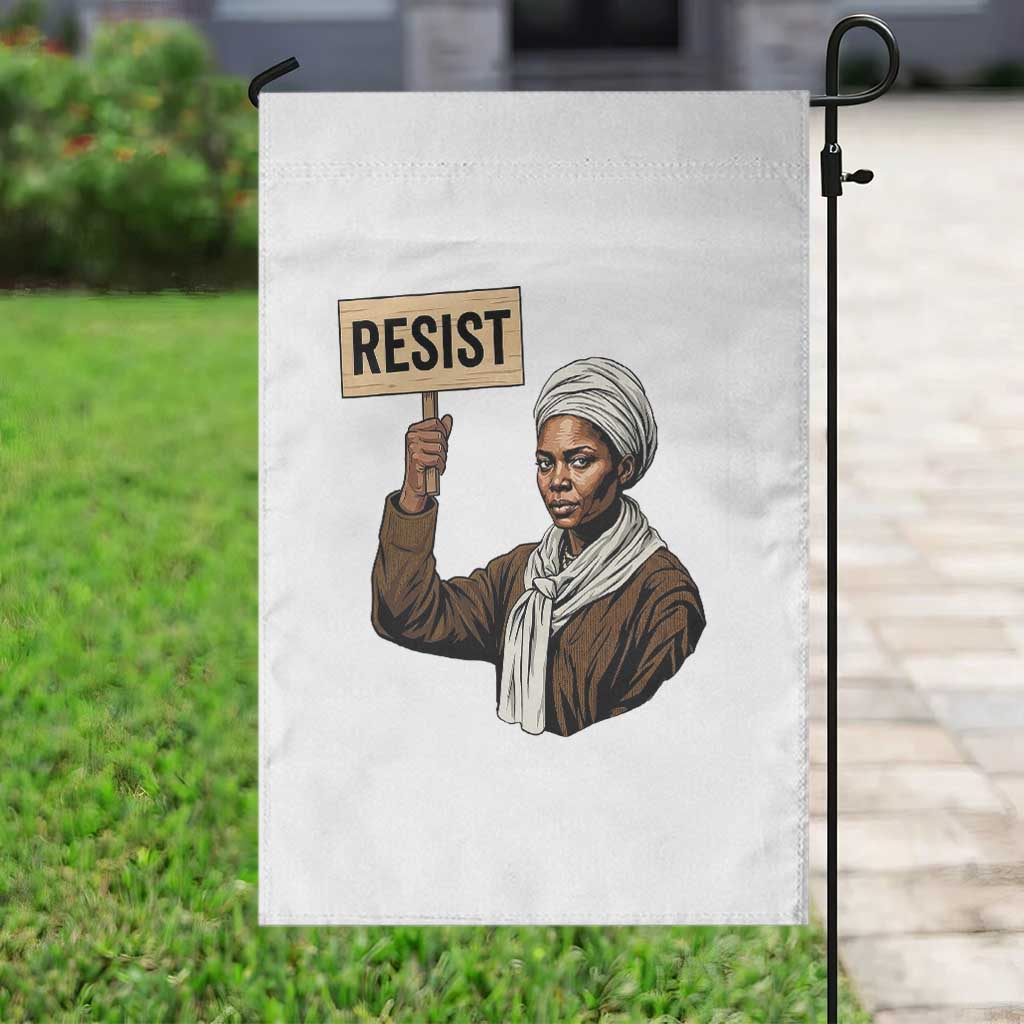 Funny Harriet Tubman Says Resist Garden Flag Black Pride Inspiration Gift - Wonder Print Shop