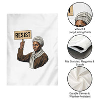Funny Harriet Tubman Says Resist Garden Flag Black Pride Inspiration Gift - Wonder Print Shop