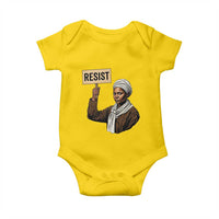 Funny Harriet Tubman Says Resist Baby Onesie Black Pride Inspiration Gift - Wonder Print Shop